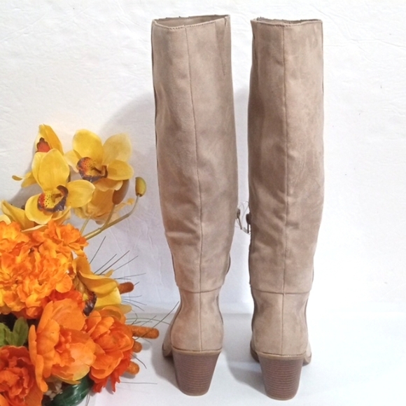 ANNELIESE TAUPE CALF-HIGH LONG BOOTS SIZE 7 NWT - Picture 7 of 11